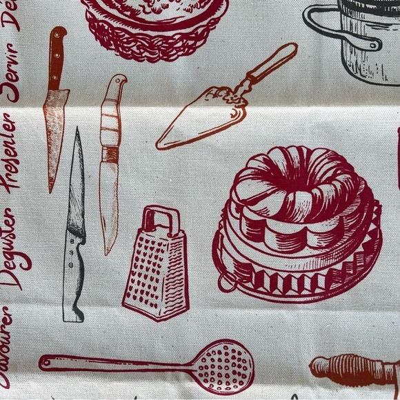 Winkler Tea Towel Les Ustensiles de Cuisine Kitchen Utensils 100% Cotton France - Picture 4 of 10